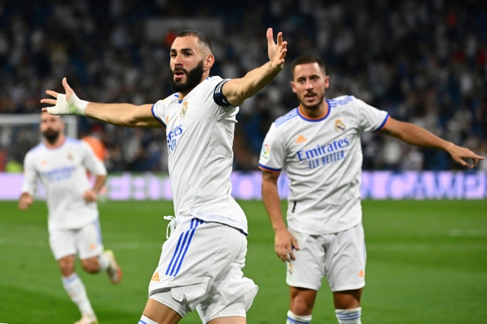 Benzema has already registers five goals and four assists in four games. AFP