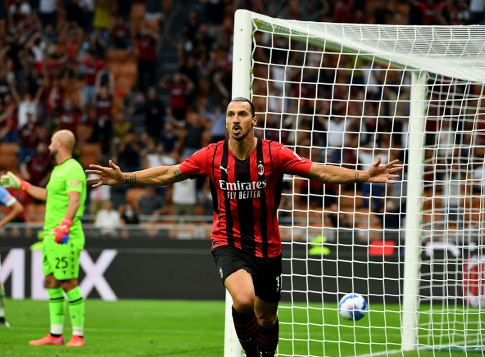 Milan retrouve Ibra et domine la Lazio avant Liverpool. afp