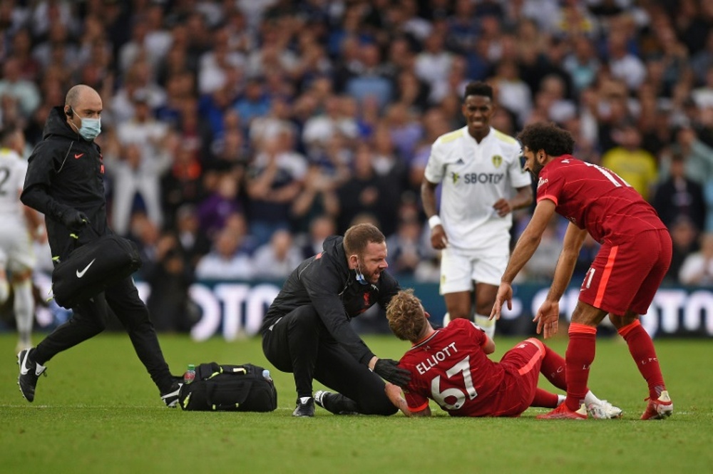 Harvey Elliott 'bouleversé' par le soutien reçu après sa blessure. AFP