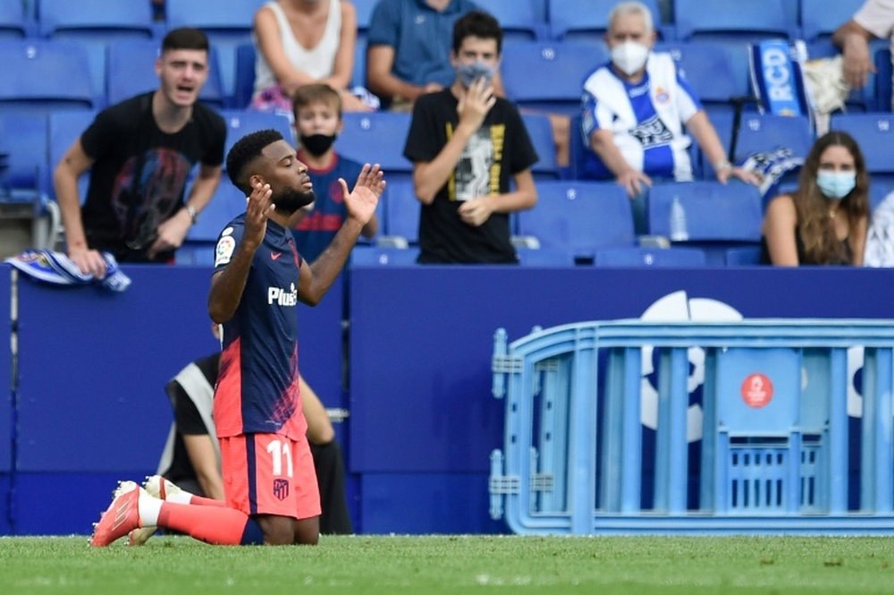 Lemar offre la victoire à l'Atletico Madrid sur le gong. afp