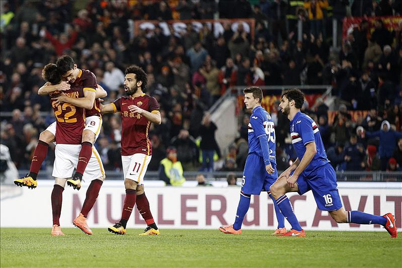 La Roma vence a la Sampdoria y suma tres triunfos consecutivos