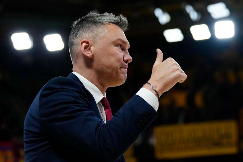 El entrenador del Barcelona, el lituano Sarunas Jasikevicius, en una imagen de archivo. EFE/ Enric Fontcuberta