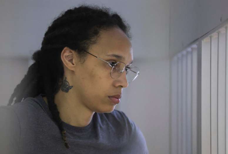 La jugadora de baloncesto estadounidense Brittney Griner, en una fotografía de archivo. EFE/EPA/EVGENIA NOVOZHENINA/REUTERS POOL