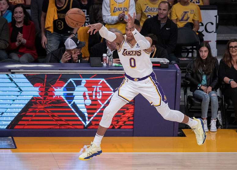 El jugador de Lakers Russell Westbrook, en una fotografía de archivo. EFE/ Javier Rojas