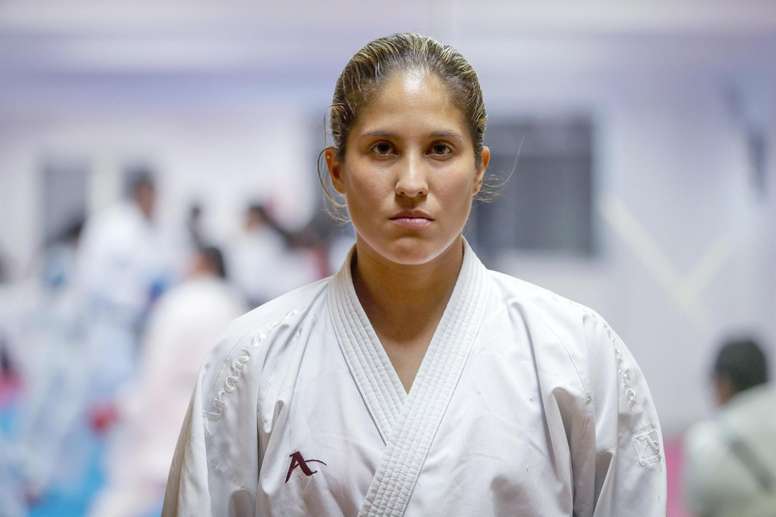 La karateca peruana Alexandra Grande, en una fotografía de archivo. EFE/Ernesto Arias