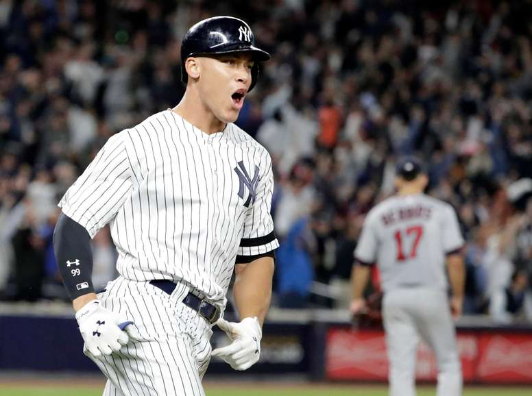 El jugador de los Yanquis de Nueva York Aaron Judge , en una fotografía de archivo. EFE/Jason Szenes