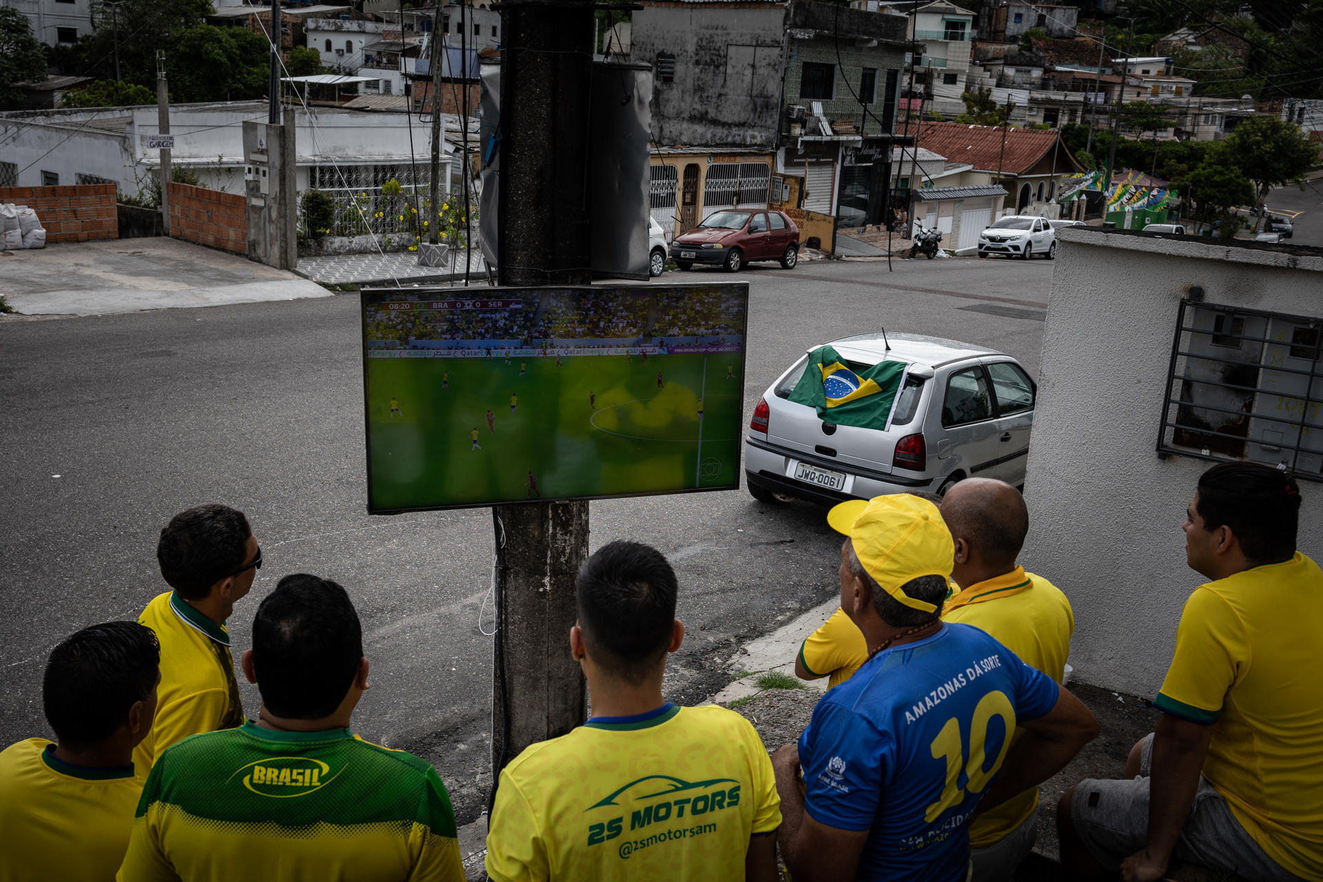 Los temporales no pudieron aguar la fiesta de la afición brasileña
