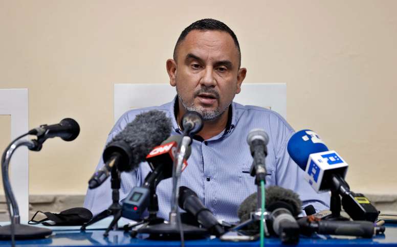 Fotografía de archivo en la que se registró al comisionado nacional de béisbol en Cuba, Juan Reinaldo Pérez Pardo, en La Habana (Cuba). EFE/Ernesto Mastrascusa