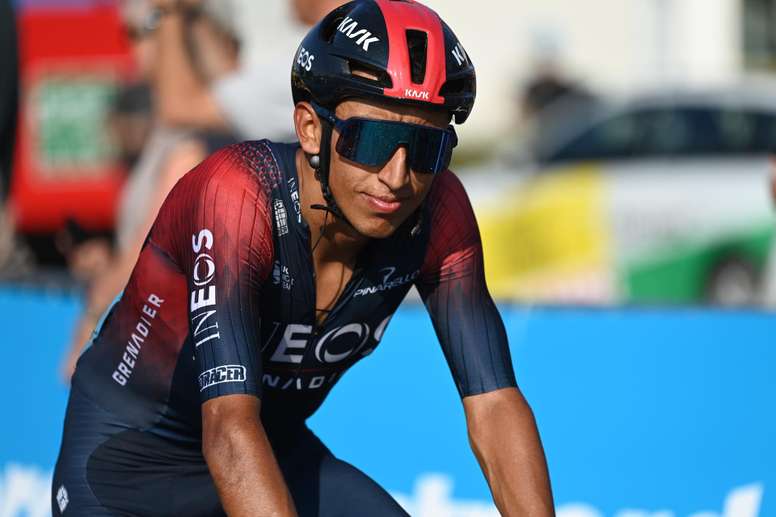 El ciclista colombiano Egan Bernal, del equipo Ineos Grenadiers, en una fotografía de archivo. EFE/Thomas Sjoerup