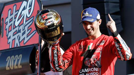 El piloto italiano de Moto GP, Francesco Bagnaia, en una foto de archivo.EFE/ Biel Aliño