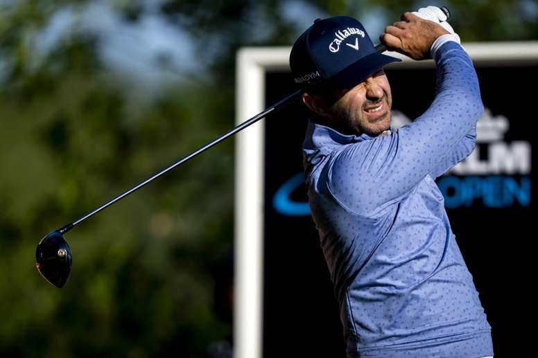 Jorge Campillo de España da el primer golpe durante la primera ronda del torneo de golf KLM Open en Cromvoirt, Países Bajos, el 25 de mayo de 2023. KLM Open es el mayor torneo de golf de los Países Bajos. EFE/EPA/Sander Koning