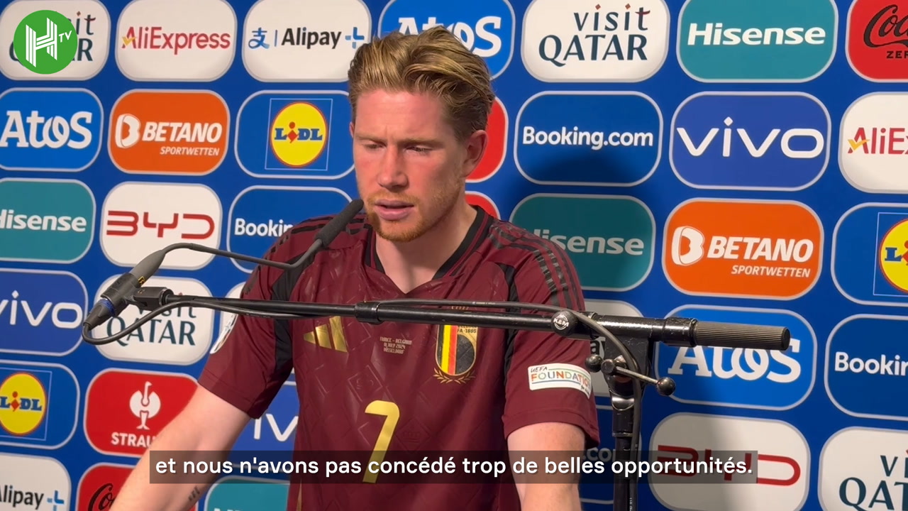 VIDÉO : De Bruyne regrette le but "malheureux" de l'équipe de France