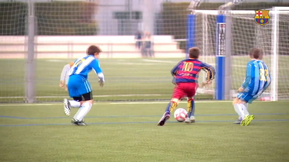 Gavi, una estrella del Barça desde niño. DUGOUT