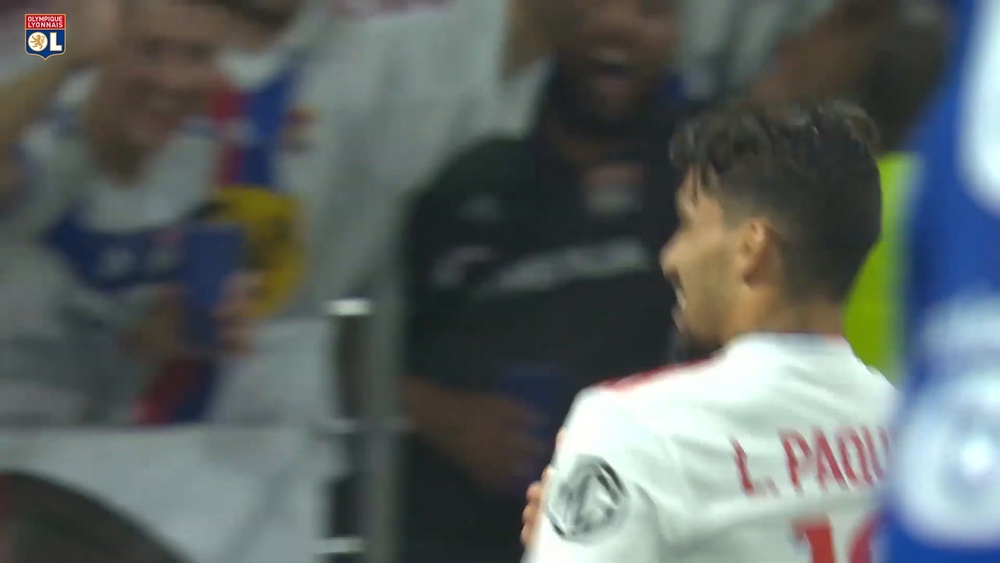 La finition de Paquetá contre Strasbourg. DUGOUT