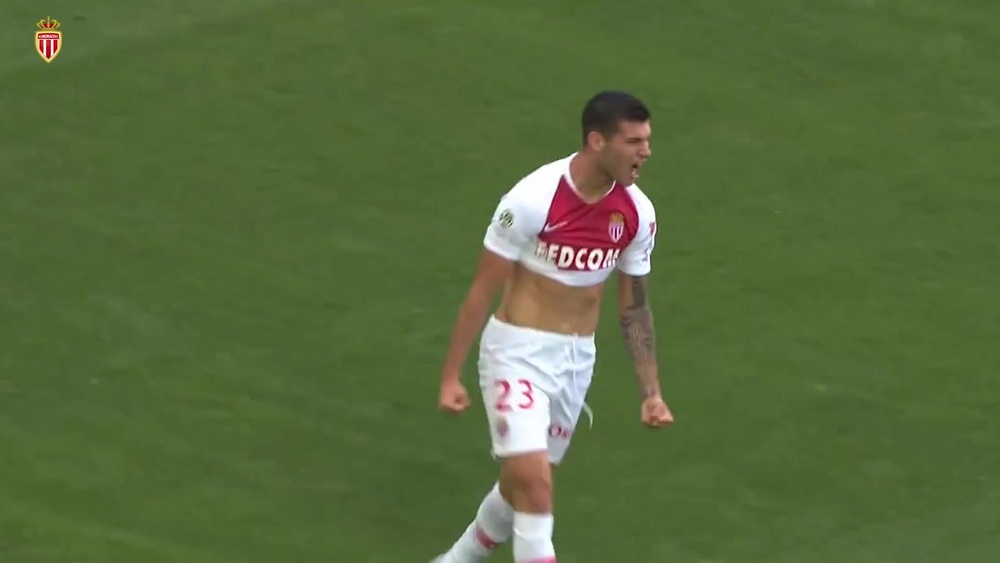 Il primo gol di Pellegri con il Monaco. Dugout