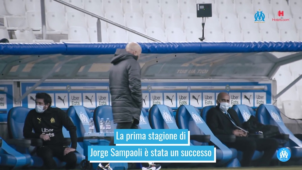 La prima stagione di Sampaoli nel Marsiglia. Dugout