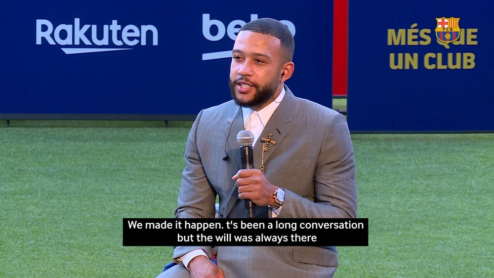 Memphis' statements on his presentation with Barca. DUGOUT