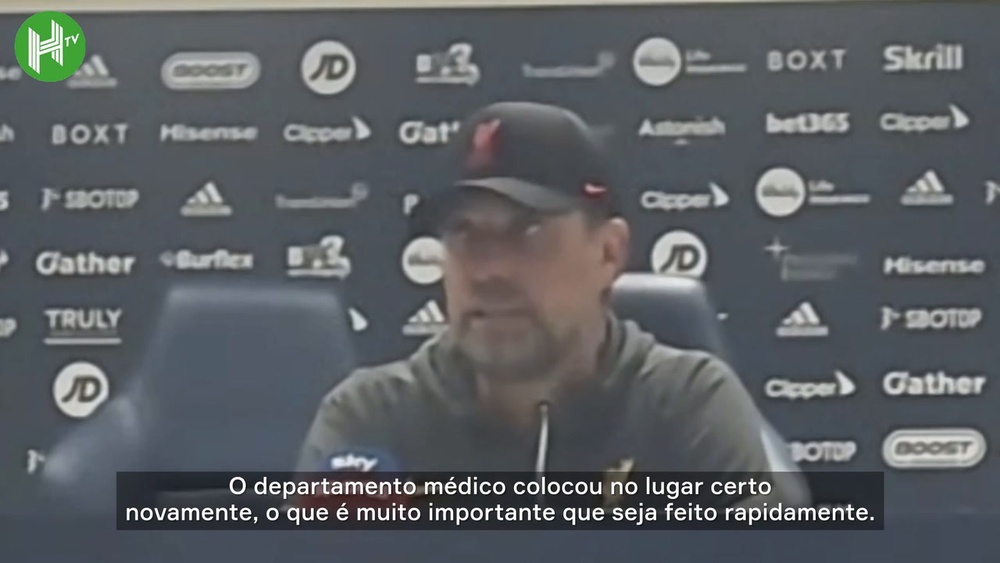 Klopp lamenta lesão grave de jovem destaque do Liverpool. DUGOUT