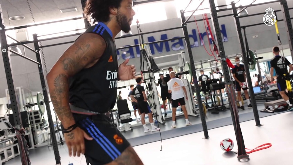 Real Madrid continued with pre-season training. DUGOUT
