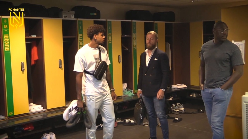 Les premiers moments de Willem Geubbels à Nantes. AFP