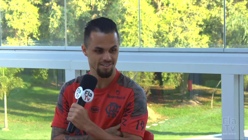 Michael comenta lances dos gols que marcou contra o Palmeiras. DUGOUT