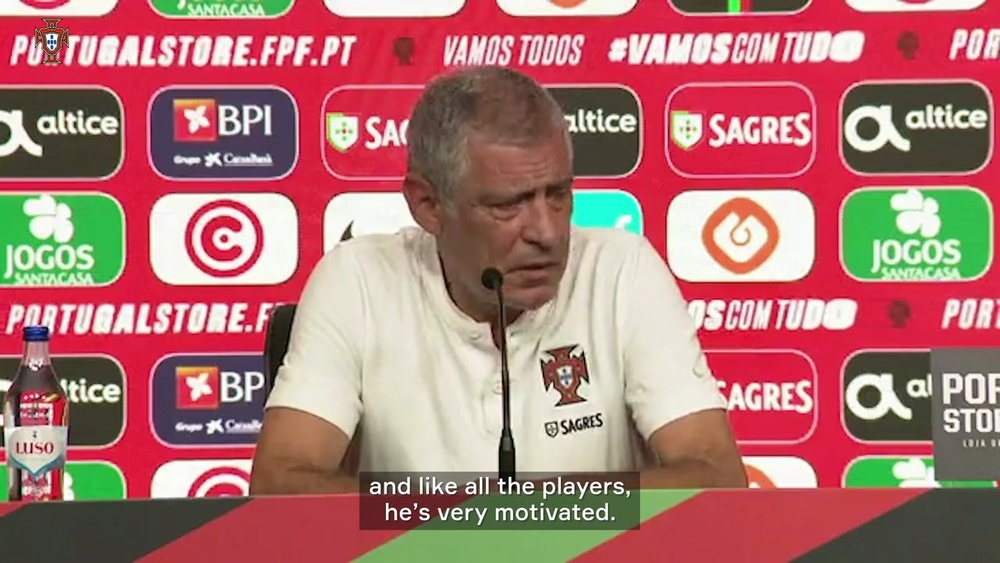 Fernando Santos spoke ahead of Portugal's qualifier with Ireland. DUGOUT