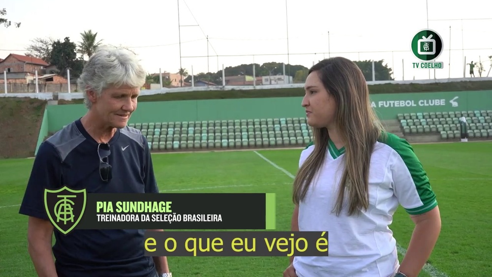 Pia Sundhage elogia estrutura do América-MG. DUGOUT