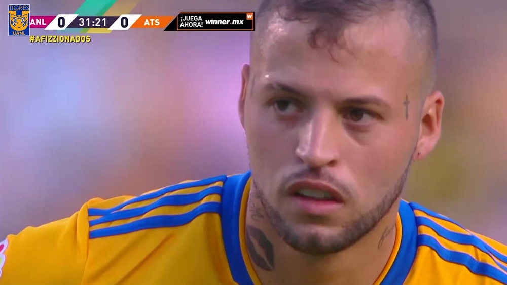 Nico Lopez scored a penalty as Tigres drew with Atlas. DUGOUT