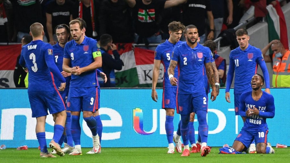 England goals have more meaning in the face of racism. AFP