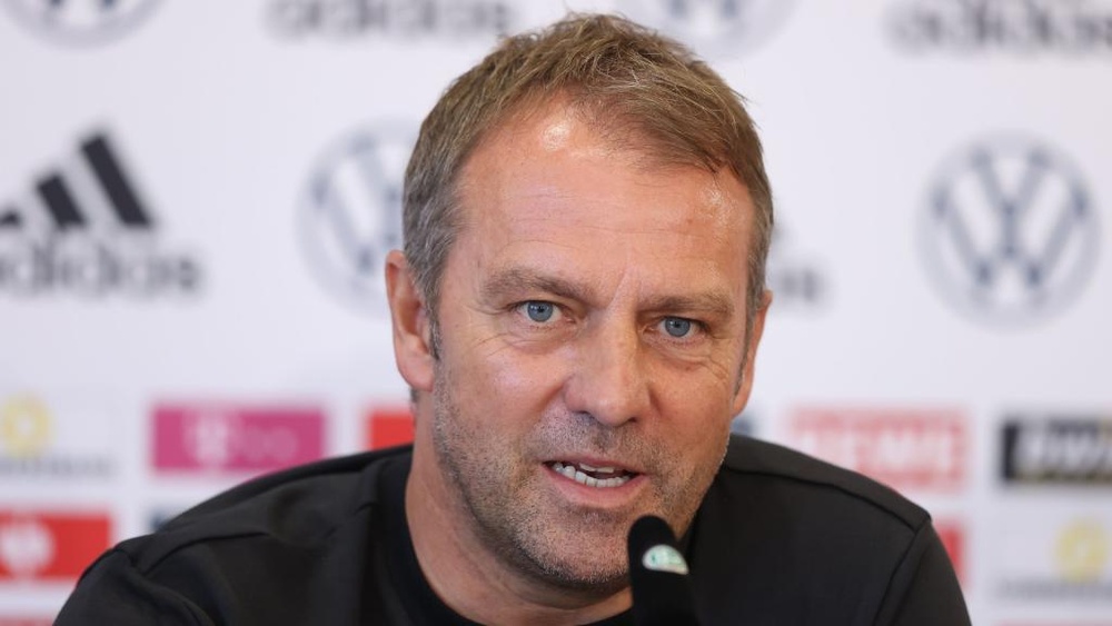 Hansi Flick on his first match as Germany coach. GOAL