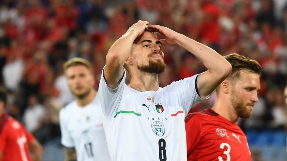 Jorginho missed a spot kick in the draw in Switzerland. GOAL