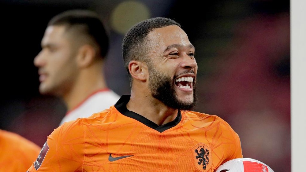 Memphis Depay was on fire against Turkey. GOAL