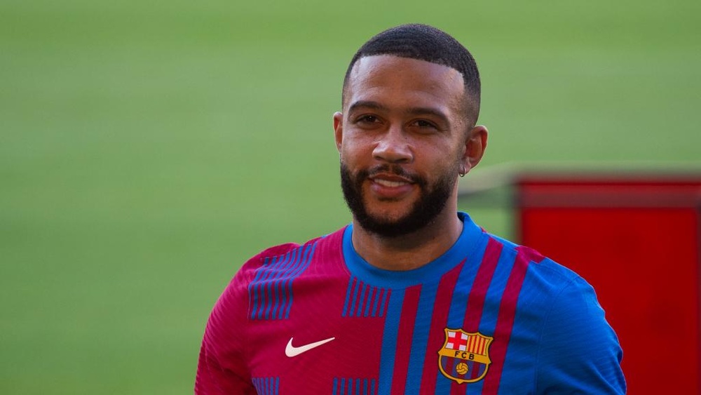 Depay relishing Messi link-up at Barcelona. AFP